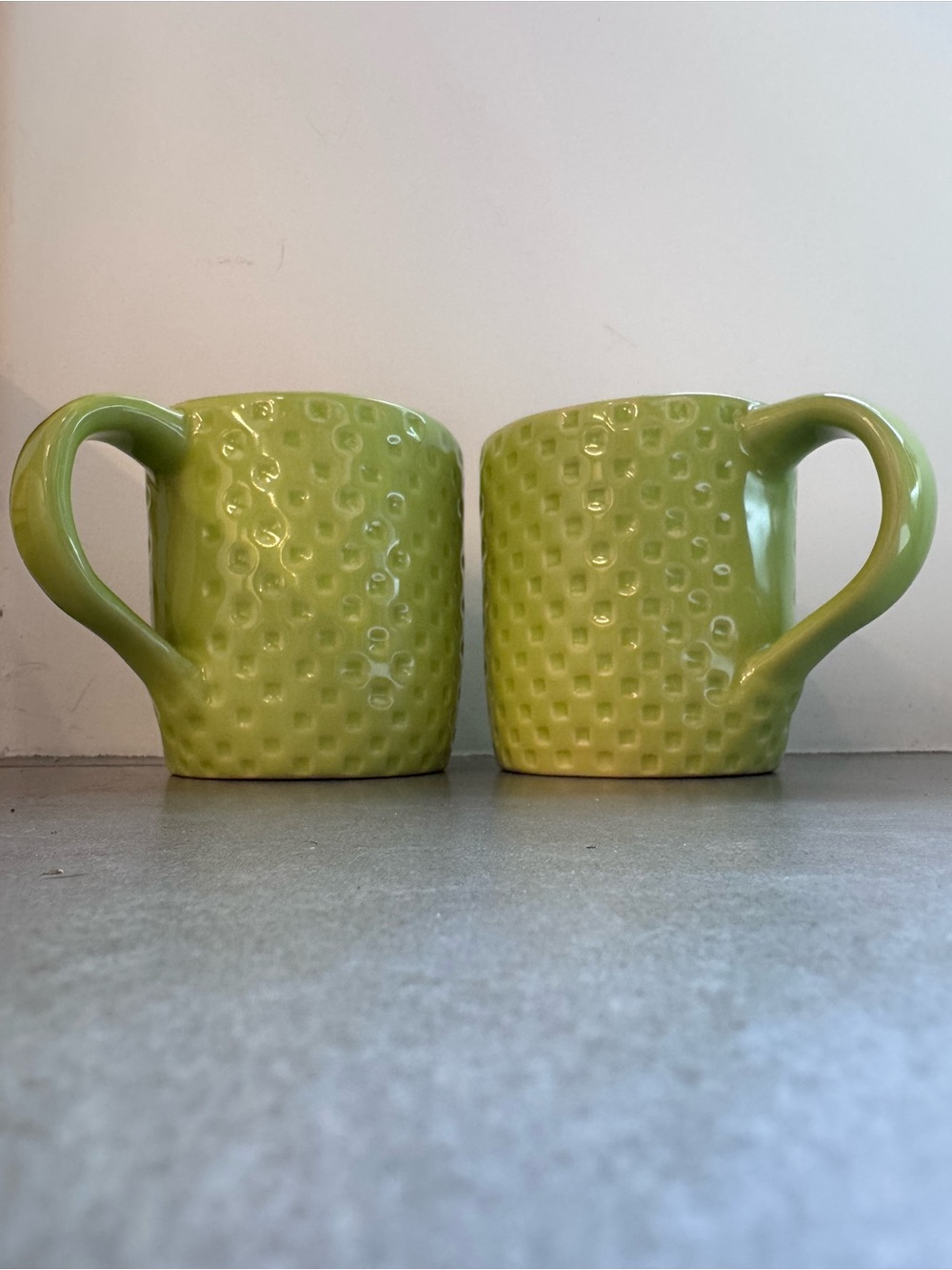 Set of 2 vintage Crate & Barrel mugs designed by B. Eiglen